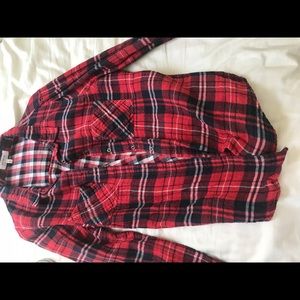 Red soft flannel